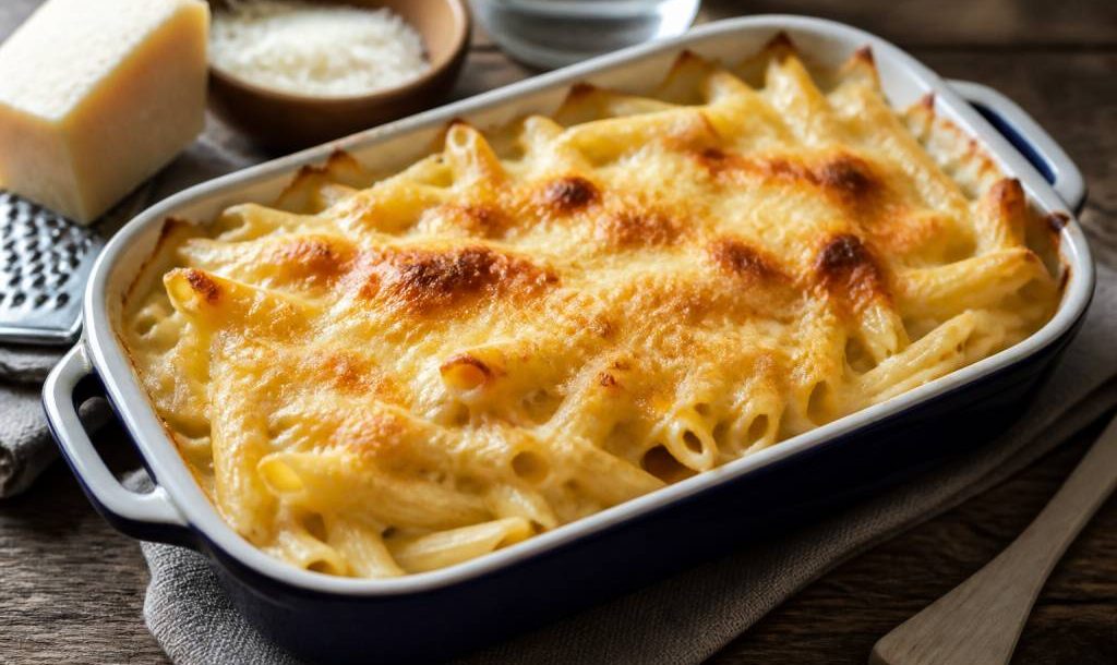 Gratin de pates au fromage rapé : la recette facile et gourmande