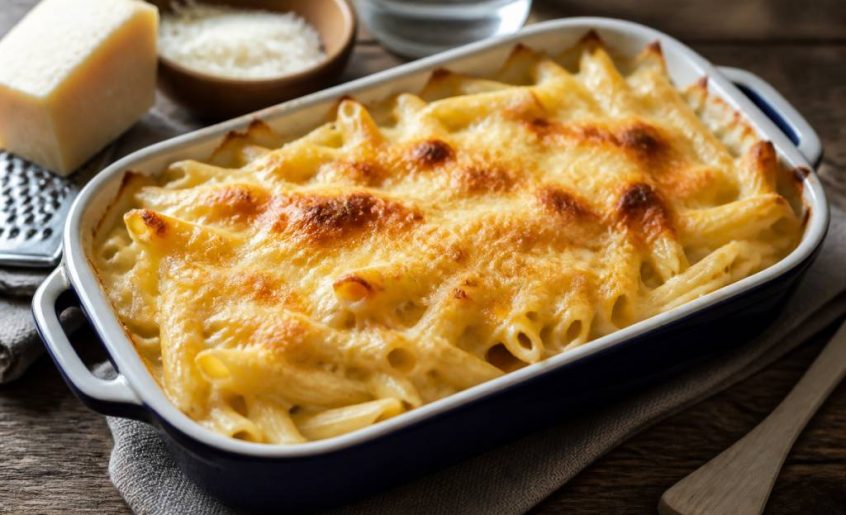 Gratin de pates au fromage rapé : la recette facile et gourmande