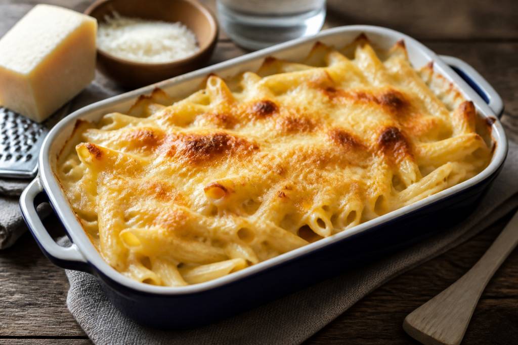 Gratin de pates au fromage rapé : la recette facile et gourmande